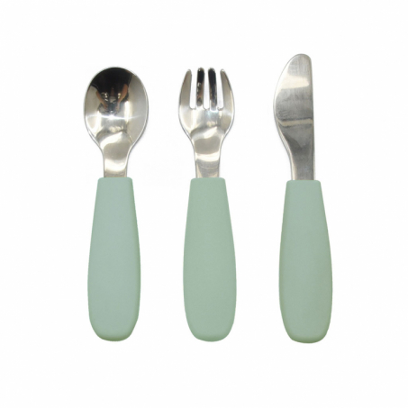 Summerville Organic - Barnbestick i Silikon & Rostfritt, Cameo Green