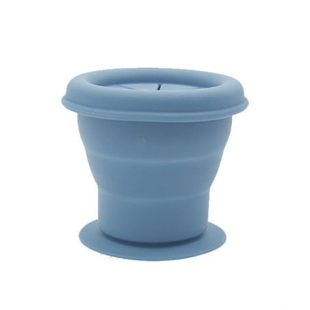 Summerville Organic - Snackpot Silikon, Stone Blue