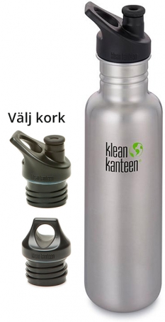 Klean Kanteen Classic Rostfri Flaska 800 Ml Brushed Stainless Rekoshoppen Se