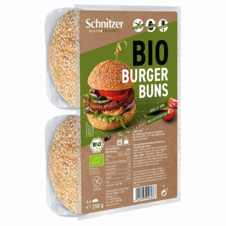 Schnitzer - Glutenfri & Ekologiska, Hamburgerbröd