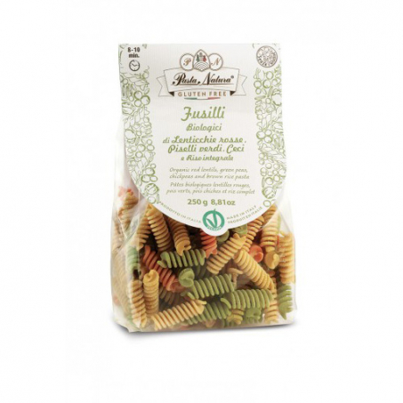 Pasta Natura - Lins & Kikärtspasta Tricolor Ekologisk och Glutenfri 250 gr