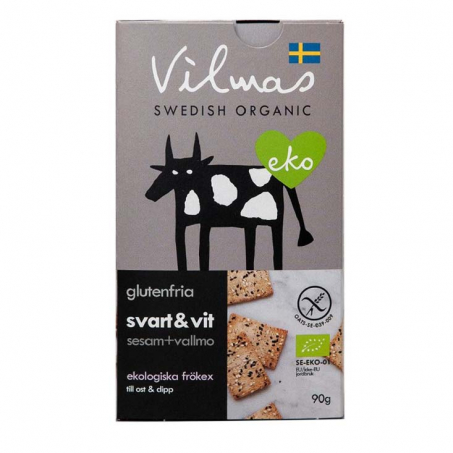 Vilmas Swedish Organic -Svart & Vit Kex EKO 90 gr