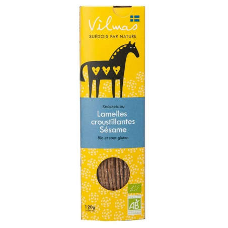 Vilmas Swedish Organic -Sesam Knäckesticks EKO 120 gr