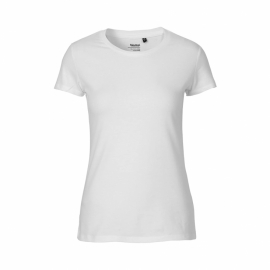 Neutral - Rundhalsad T-Shirt Slim Fit i Ekologisk Bomull Dam VitNeutral - Rundhalsad T-Shirt Slim Fit i Ekologisk Bomull Dam Vit