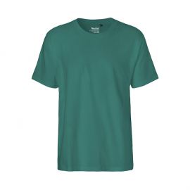 Neutral - Rundhalsad T-Shirt Classic i Ekologisk Bomull Herr Teal