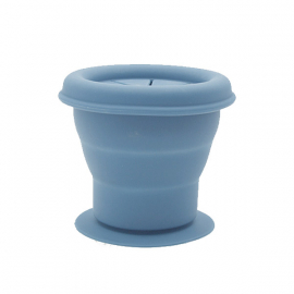 Summerville Organic - Snackpot Silikon, Stone Blue