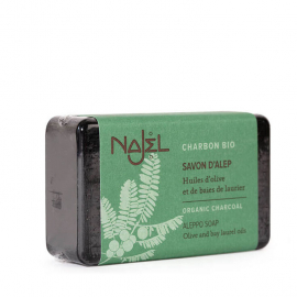 Najel - Aleppotvål med Organic Plant Charcoal100 gr