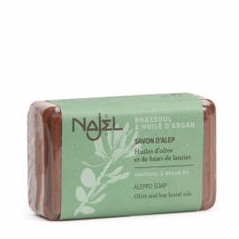 Najel - Aleppotvål med Rhassoul & Argan 100 gr