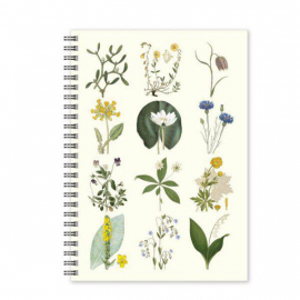 Design Collection - Anteckningsbok Lansdskapsblommor Linjerad A5