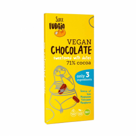 uper Fudgio - Ekologisk Vegansk Mörk Choklad, 80 gr