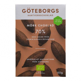 Göteborgs Hantverkschoklad - Ekologisk Bean to Bar Mörk Choklad 70%