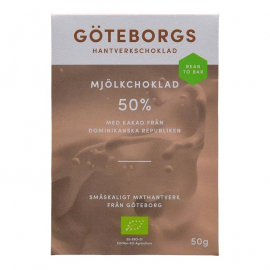 Göteborgs Hantverkschoklad - Ekologisk Bean to Bar Mjölkchoklad 50%