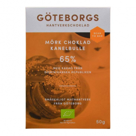 Göteborgs Hantverkschoklad - Ekologisk Bean to Bar Mörk Choklad 65% Kanelbulle