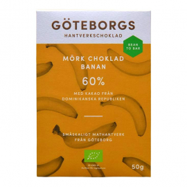 Göteborgs Hantverkschoklad - Ekologisk Bean to Bar Mörk Choklad 60% Banan