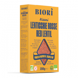 Biori - Pasta Röda Linser Risoni, 250 gr EKO, Glutenfri