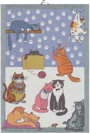 kelund - Handduk Cats Fun 35 x 50 cm