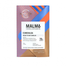 Malmö Chokladfabrik - Craft Eko & Vegan Bean to Bar Esmeralda 70%