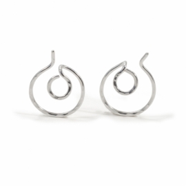  MNOP Jewelry - Örhängen Ear Jacket Cirkel i Återvunnet Silver