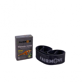 Fairmove - Fairtrade Fitness-Loop i Naturgummi Strong, Svart