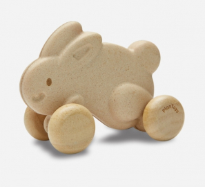 PlanToys - Push Along Bunny, Vit