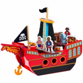 Lanka Kade - Fairtrade Piratskepp med Figurer