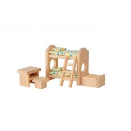 PlanToys - Dockskåpsmöbler Barnrum - Children's Bedroom Classic