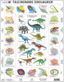 Larsen - Rampussel Dinosaurier Fakta 35 Bitar