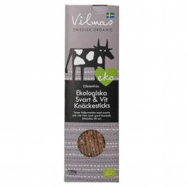  Vilmas Swedis Organic -Svart & Vit Knäckesticks EKO 120 gr