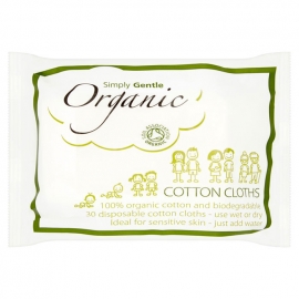 Simply Gentle - Organic Cotton Cloths 30st