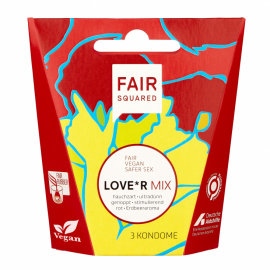 Fair Squared - Kondomer i Naturlatex 3 st, Lover Mix