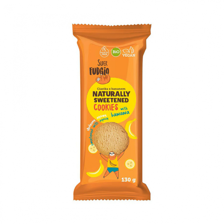 Super Fudgio - Ekologisk & Vegansk Banan Cookies 130g