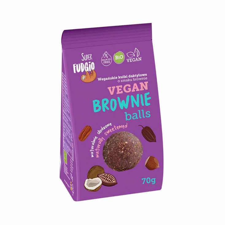 Super Fudgio - Ekologisk & Vegansk Brownie bollar 70g