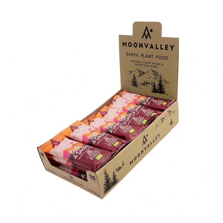 Moonvalley - Ekologisk Oats & Dates Rödbeta & Apelsin, låda