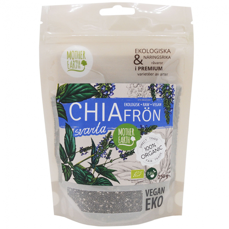 Mother Earth - Chiafrö Svarta RAW&EKO, 250 gr