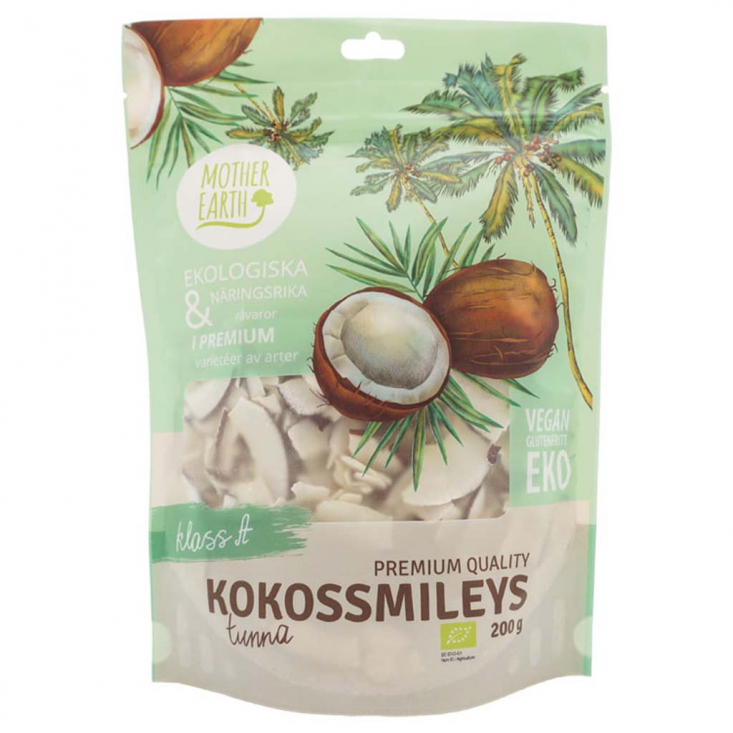 Mother Earth - Kokossmileys Torkade Tunna Premium EKO 200g