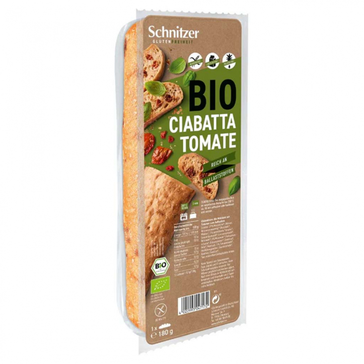 Schnitzer - Glutenfri & Ekologisk Ciabatta, Tomat