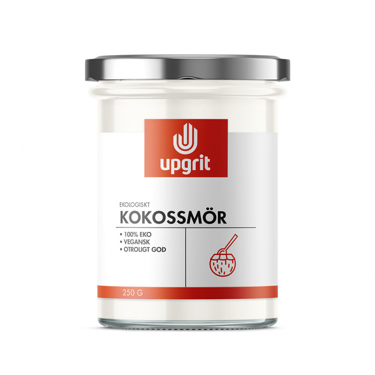 Upgrit - Kokossmör Eko & Vegan, 250 g