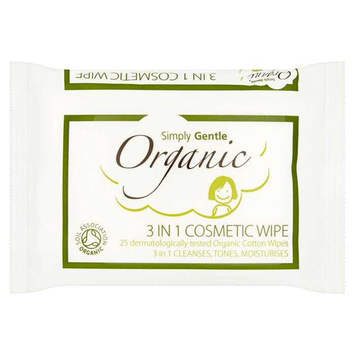 Simply Gentle - Organic Cotton 3 in 1 Cosmetics Wipe