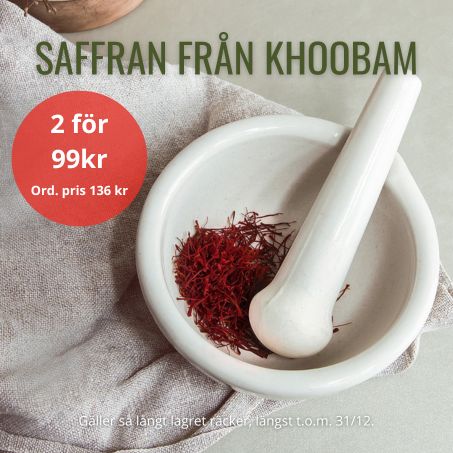 Köp fler - få rabatt på saffran från Khoobam