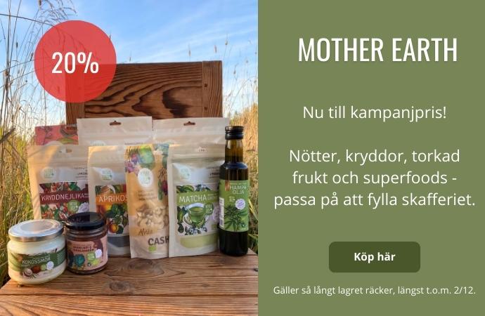 20% på mother earth